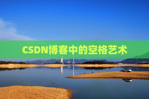 CSDN博客中的空格艺术